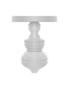 Lámpara LOUVRE, sobremesa, blanca, pantalla blanca 2