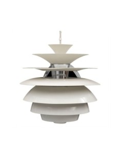 Lámpara CYGNY, aluminio, blanca, 40 cms de diámetro 2