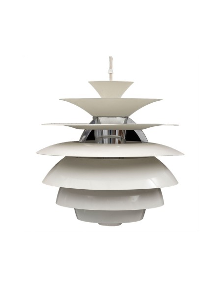 Lámpara CYGNY, aluminio, blanca, 40 cms de diámetro