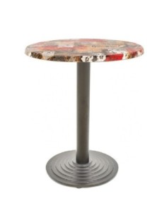 Mesa EBRO, negra, base de 72 cms y tapa de 70 cms. Color a elegir