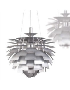 Lámpara ARTIC, aluminio, plata, 70 cms. de diámetro