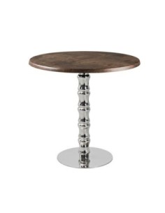 Mesa KARNAK, acero inox., tapa de 70 cms. Color a elegir 2