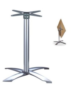 Base de mesa GATHER, aluminio, abatible, 4 brazos