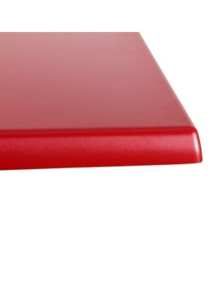 Tablero de mesa Werzalit Alemania, ROJO 328, 70 x 70 cms*