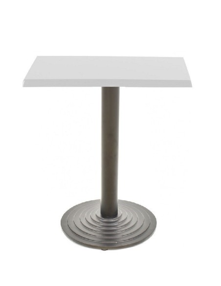 Mesa EBRO, negra, base de 72 cms y tapa de 70x70 cms. Color a elegir