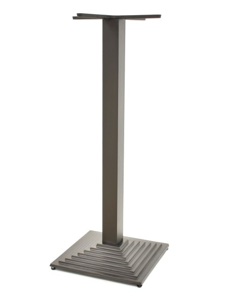 Base de mesa ELBA, alta, negra, base de 44 x 44 cms, altura 110 cms