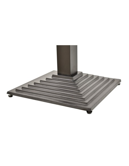 Base de mesa ELBA, alta, negra, base de 44 x 44 cms, altura 110 cms