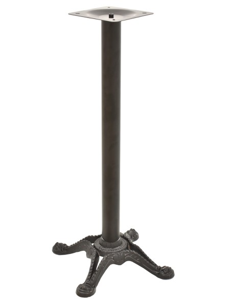 Base de mesa RÓDANO, alta, fundición, negra, base de 58 x 58 cms, altura 110 cms