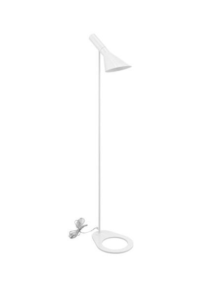 Lámpara JACOB, pie salón, blanca