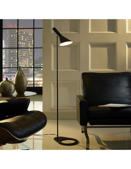 Lámpara JACOB, pie salón, negra