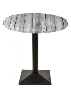 Mesa SOHO, negra, base de 72 cms y tapa de 70 cms. Color a elegir