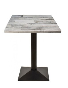 Mesa SOHO, negra, base de 72 cms y tapa de 60x60 cms. Color a elegir