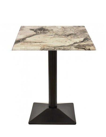 Mesa SOHO, negra, base de 72 cms y tapa de 60x60 cms. Color a elegir