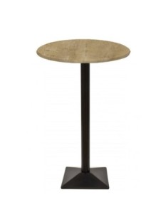 Mesa SOHO, alta, negra, base de 110 cms y tapa de 70 cms. Color a elegir