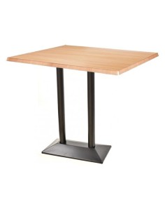 Mesa SOHO, alta, negra, base rectangular y tapa de 110x70 cms. Color a elegir