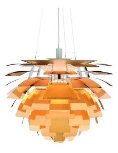 Lámpara ARTIC, aluminio, dorada, 48 cms. de diámetro