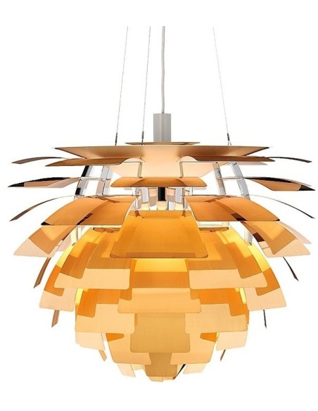 Lámpara ARTIC, aluminio, dorada, 60 cms. de diámetro