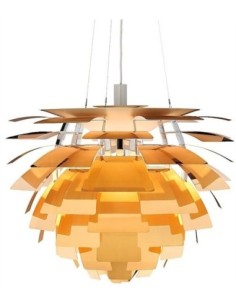 Lámpara ARTIC, aluminio, dorada, 70 cms. de diámetro