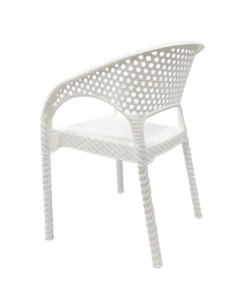 Sillón CALVIN, apilable, polipropileno blanco 2