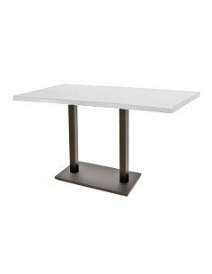 Mesa BEVERLY, negra, base rectangular y tapa de 110 x 70 cms. Color a elegir