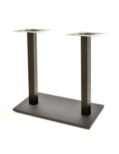 Mesa BEVERLY, negra, base rectangular y tapa de 120 x 80 cms. Color a elegir