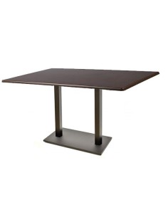 Mesa BEVERLY, negra, base rectangular y tapa de 120 x 80 cms. Color a elegir 2