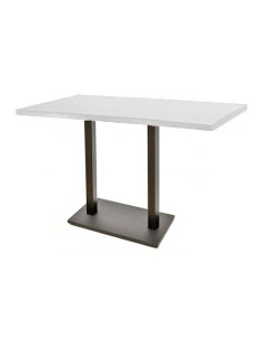 Mesa BEVERLY, alta, negra, base rectangular de 115 cms y tapa de 110x70 cms. Color a elegir