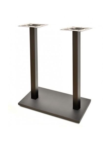 Mesa BEVERLY, alta, negra, base rectangular de 115 cms y tapa de 110x70 cms. Color a elegir