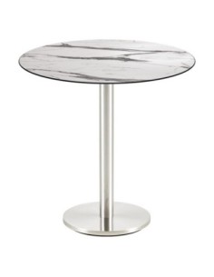 Mesa BENAGIL, acero inoxidable, base de 72 cms y tapa 70 cms. Color a elegir