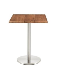 Mesa BENAGIL, acero inoxidable, base de 72 cms y tapa 60 x 60 cms. Color a elegir 2