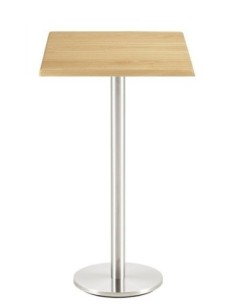 Mesa BENAGIL, alta, acero inoxidable, base de 110 cms y tapa 70 x 70 cms. Color a elegir 2