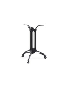 Mesa EIFFEL NEW, aluminio, 3 pies, negra, base de 70 cms y tapa 60 cms. Color a elegir 2