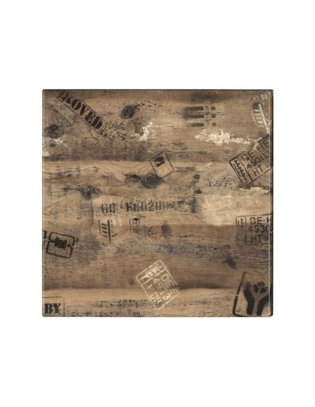 Mesa EIFFEL NEW, aluminio, 3 pies, negra, base de 70 cms y tapa 60 x 60 cms. Color a elegir