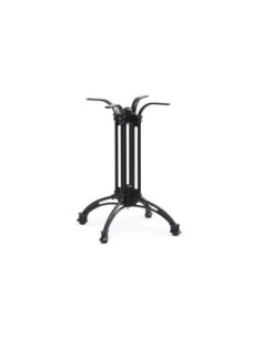 Mesa EIFFEL NEW, aluminio, 4 pies, negra, base de 70 cms y tapa 70 x 70 cms. Color a elegir 2