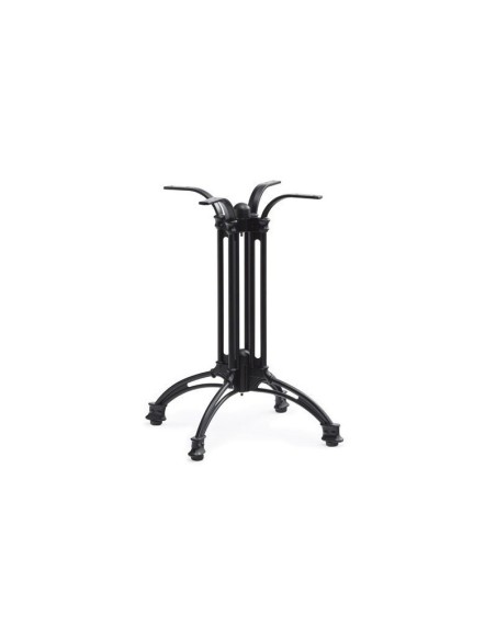 Mesa EIFFEL NEW, aluminio, 4 pies, negra, base de 70 cms y tapa 70 x 70 cms. Color a elegir