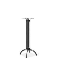 Mesa EIFFEL NEW, alta, aluminio, 4 pies, negra, base de 108 cms y tapa 70 cms. Color a elegir 2