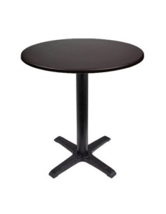 Mesa CARIBE, negra, base de 72 cms y tapa de 70 cms. Color a elegir