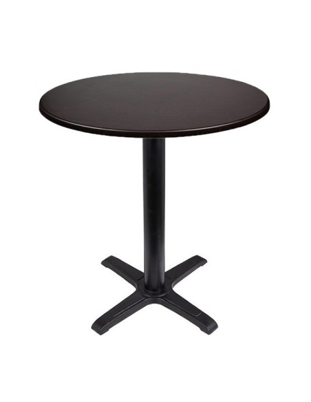Mesa CARIBE, negra, base de 72 cms y tapa de 70 cms. Color a elegir