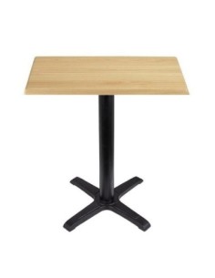 Mesa CARIBE, negra, base de 72 cms y tapa de 60 x 60 cms. Color a elegir