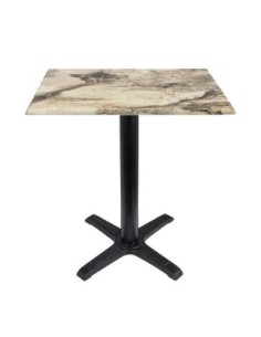 Mesa CARIBE, negra, base de 72 cms y tapa de 70 x 70 cms. Color a elegir 2