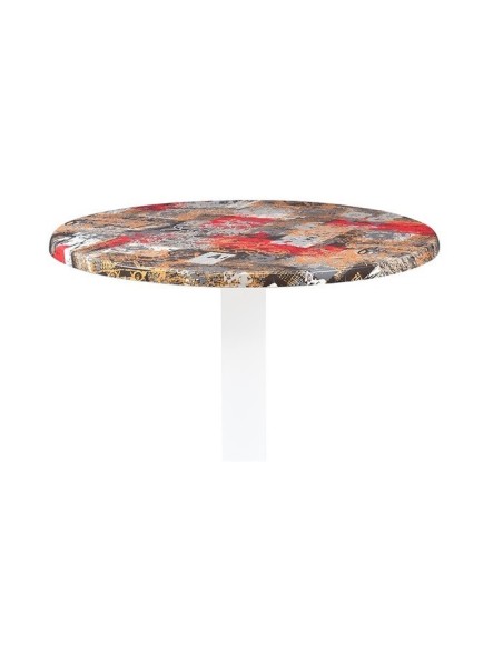 Tablero de mesa Werzalit Alemania, BABYLON 213, 60 cms de diámetro*.