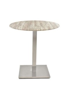 Mesa IPANEMA, acero inoxidable, base de 72 cms y tapa 60 cms. Color a elegir 2