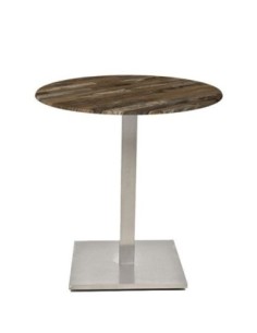 Mesa IPANEMA, acero inoxidable, base de 72 cms y tapa 70 cms. Color a elegir