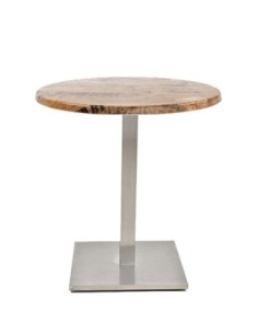 Mesa IPANEMA, acero inoxidable, base de 72 cms y tapa 70 cms. Color a elegir 2