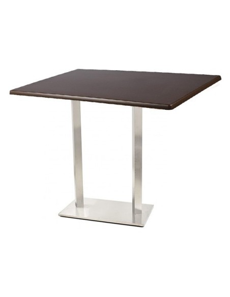 Mesa IPANEMA, alta, acero inoxidable, tapa 120 x 80 cms. Color a elegir