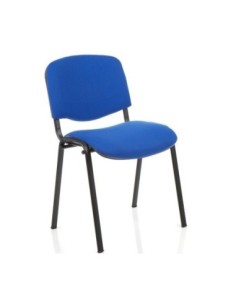 Silla NIZA NEW AM, chasis epoxi negro, tejido A20, color azul*.