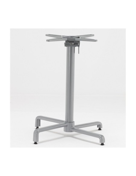 Mesa BAHIA, abatible, plata, base de 72 cms y tapa 70 cms. Color a elegir