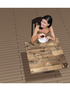 Tablero de mesa Werzalit-SM, EX WORKS 122, 80 x 80 cms* 2