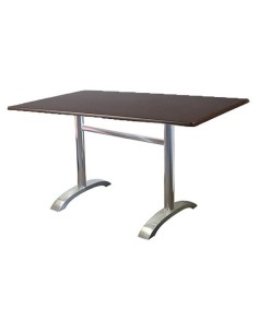 Mesa MILAN, aluminio, tapa 110 x 70 cms. Color a elegir