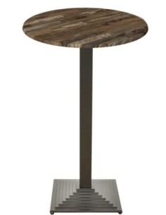 Mesa ELBA, alta, negra, base de 110 cms y tapa de 60 cms. Color a elegir